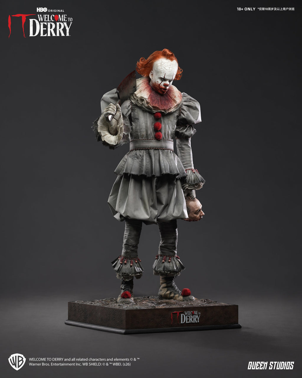 IT Welcome to Derry (Season 1): Pennywise 1/3 Statue Premium Version Set