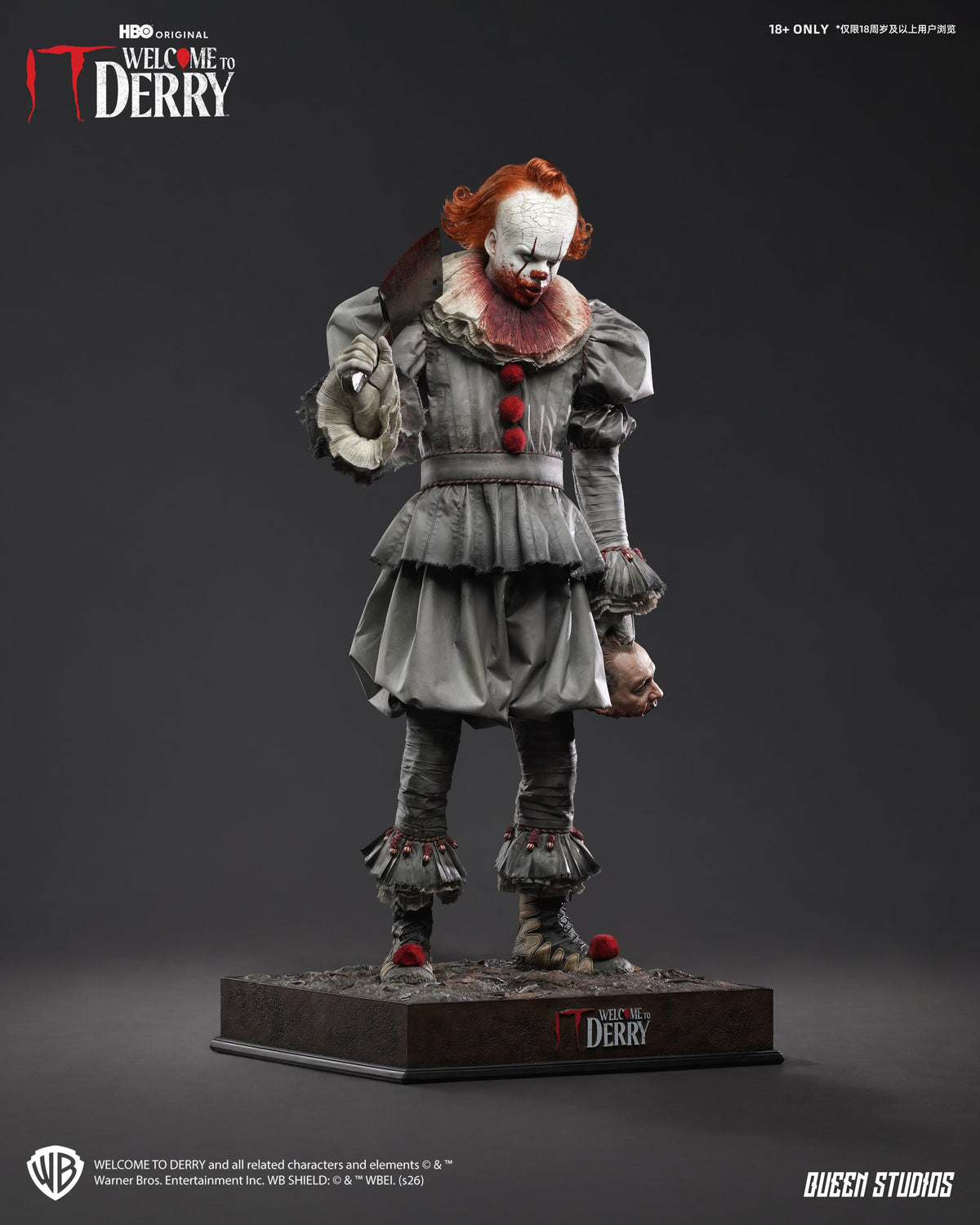 IT Welcome to Derry (Season 1): Pennywise 1/3 Statue Premium Version Set