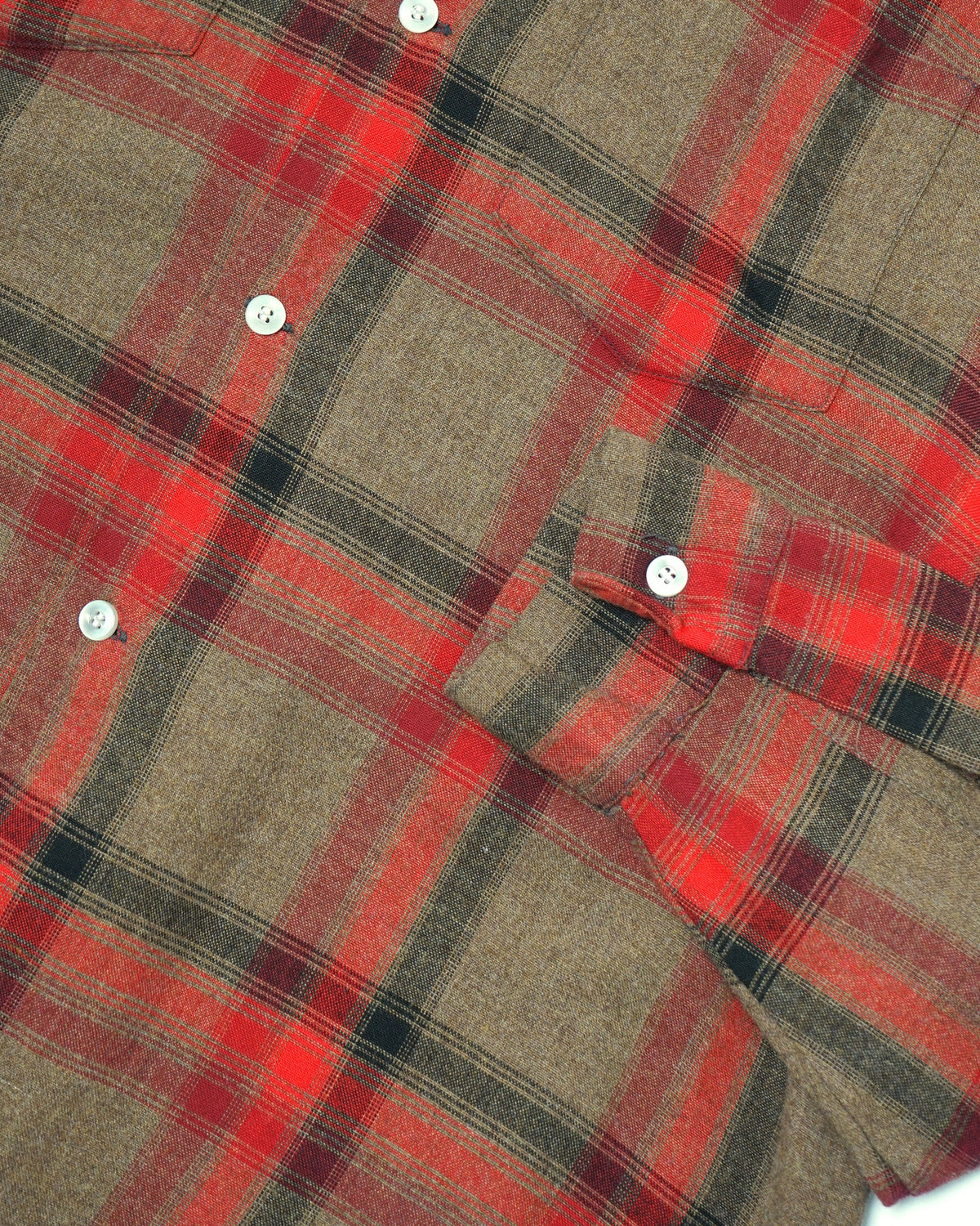 1950's Rayon Plaid Shirt