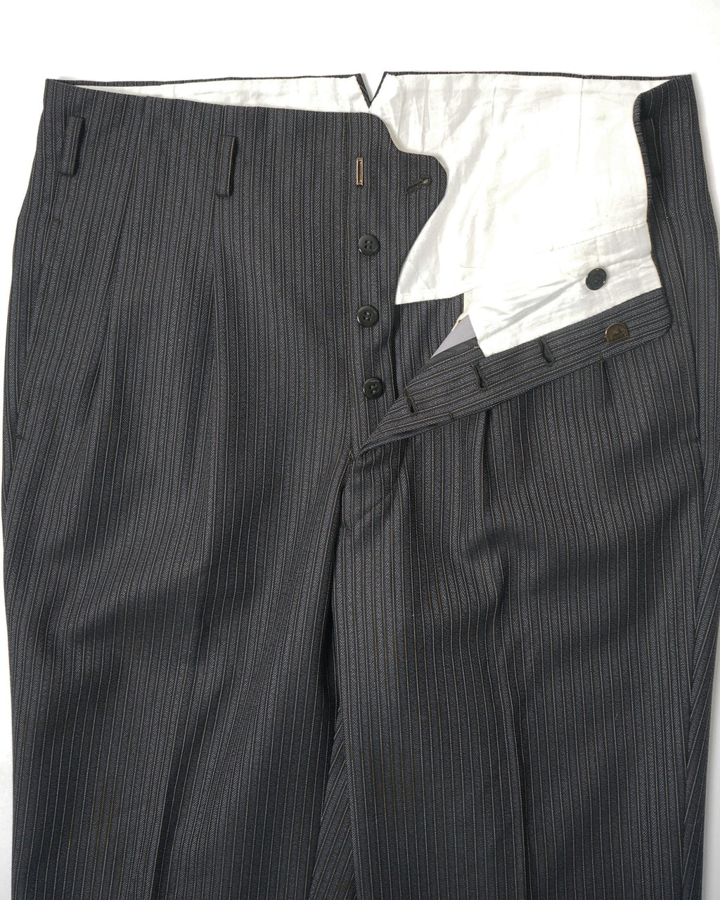 1960’s Stripe Wool Trousers / Size: 32