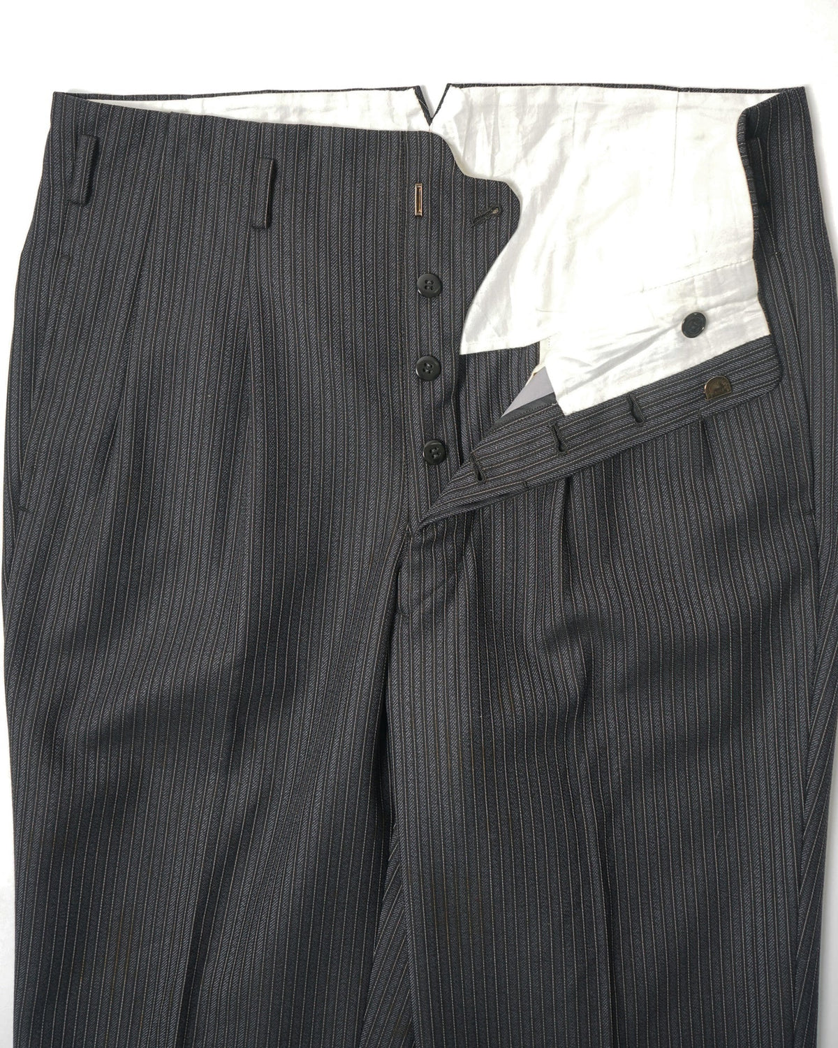 1960’s Stripe Wool Trousers / Size: 32