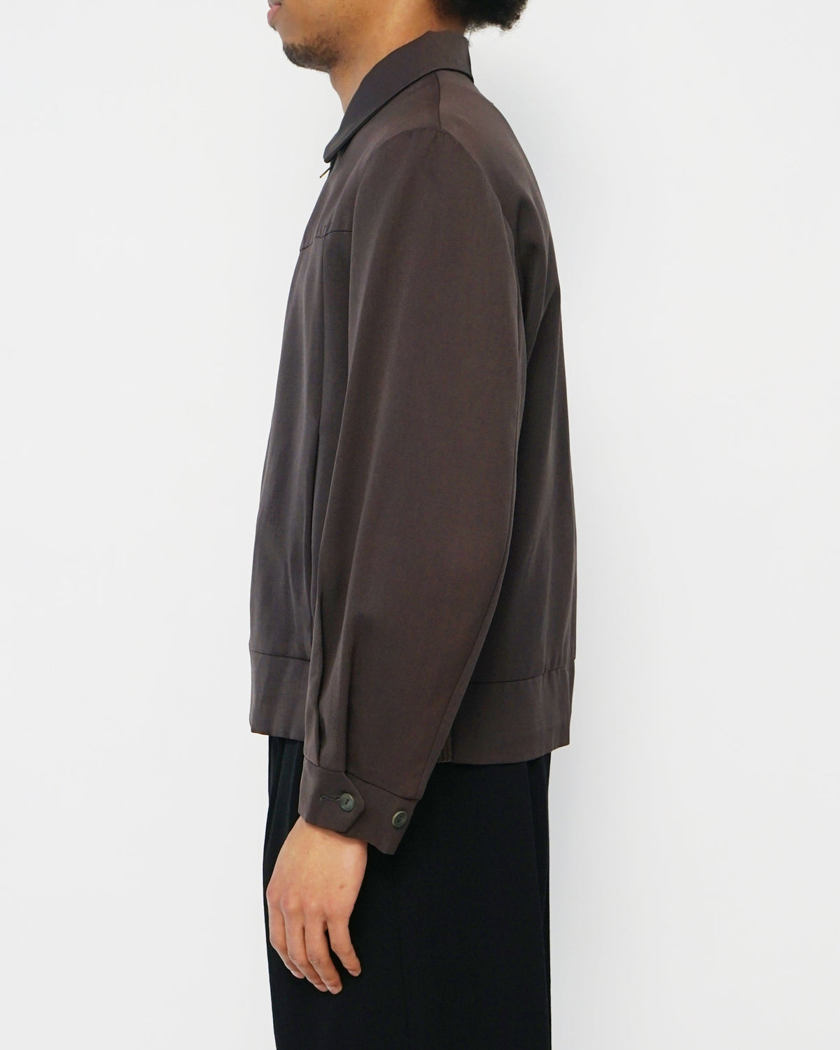 1950's Rayon Gabardine Zip-Up Jacket