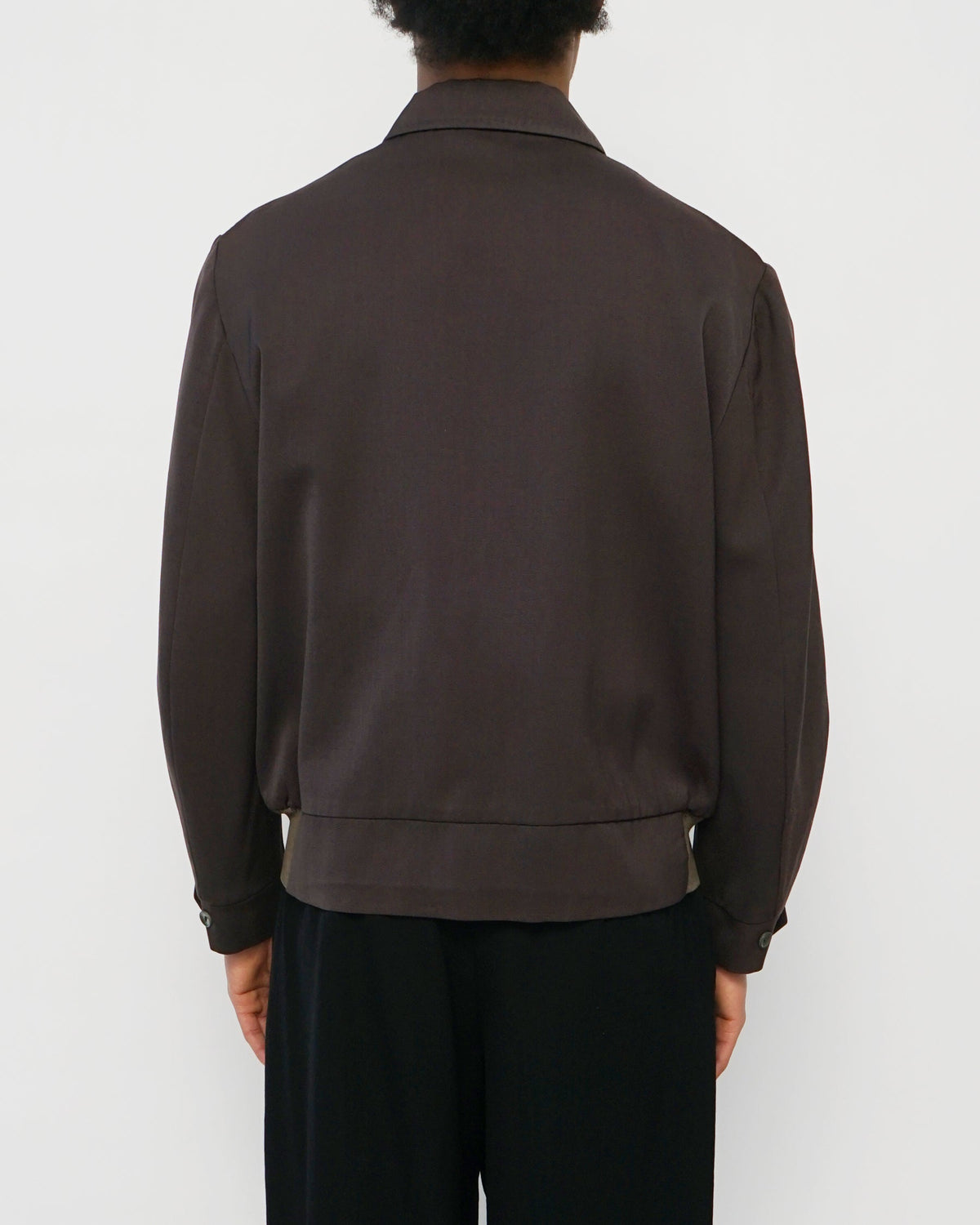 1950's Rayon Gabardine Zip-Up Jacket