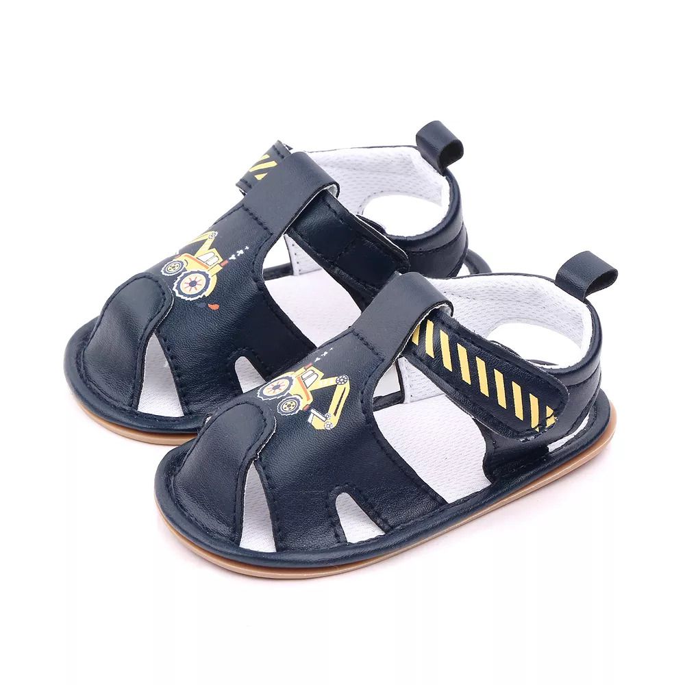 Blue Digger Cartoon Baby Shoes