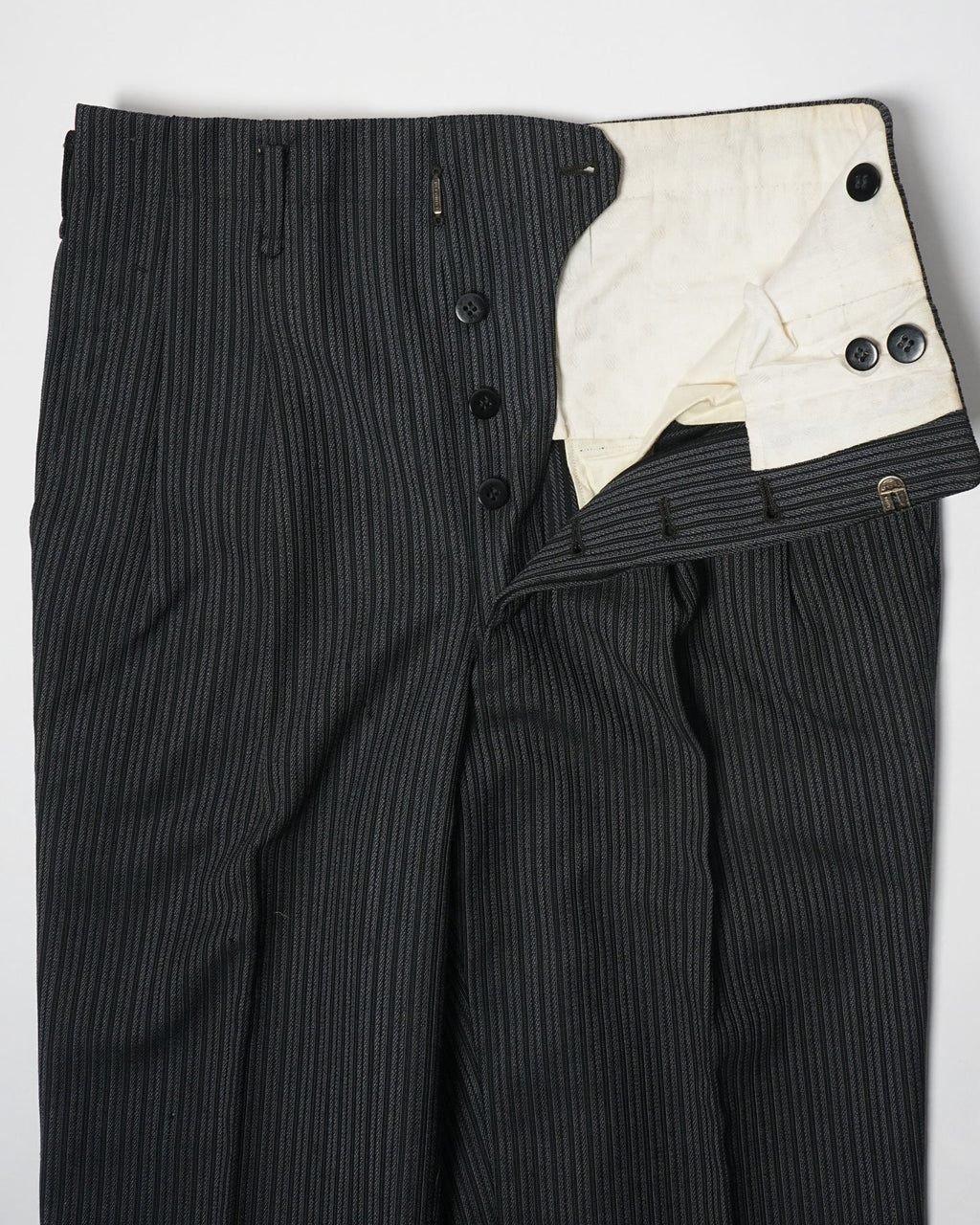 1960’s Stripe Wool Trousers / Size: 29