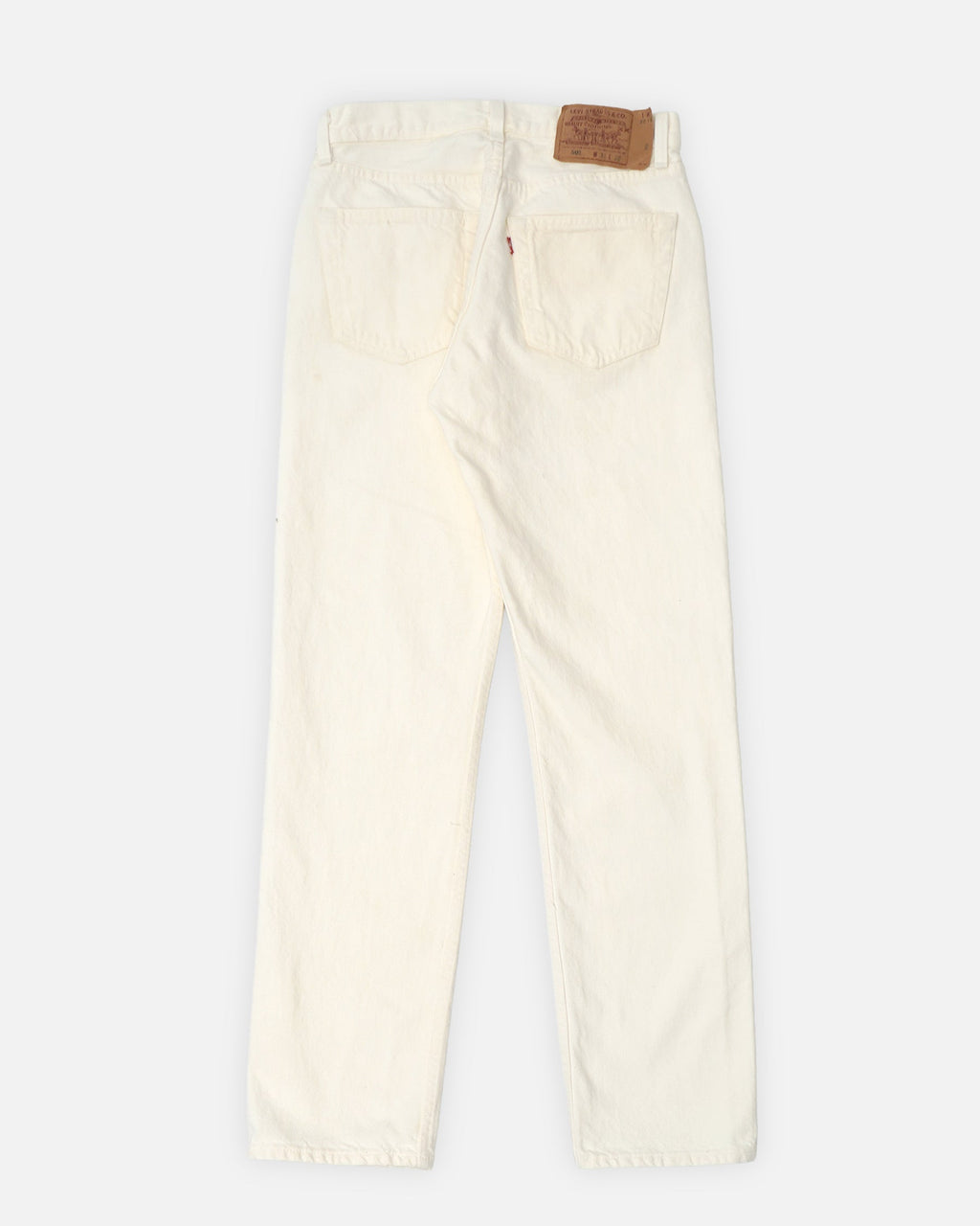 501 Straight Fit White Denim Pants / size: 29
