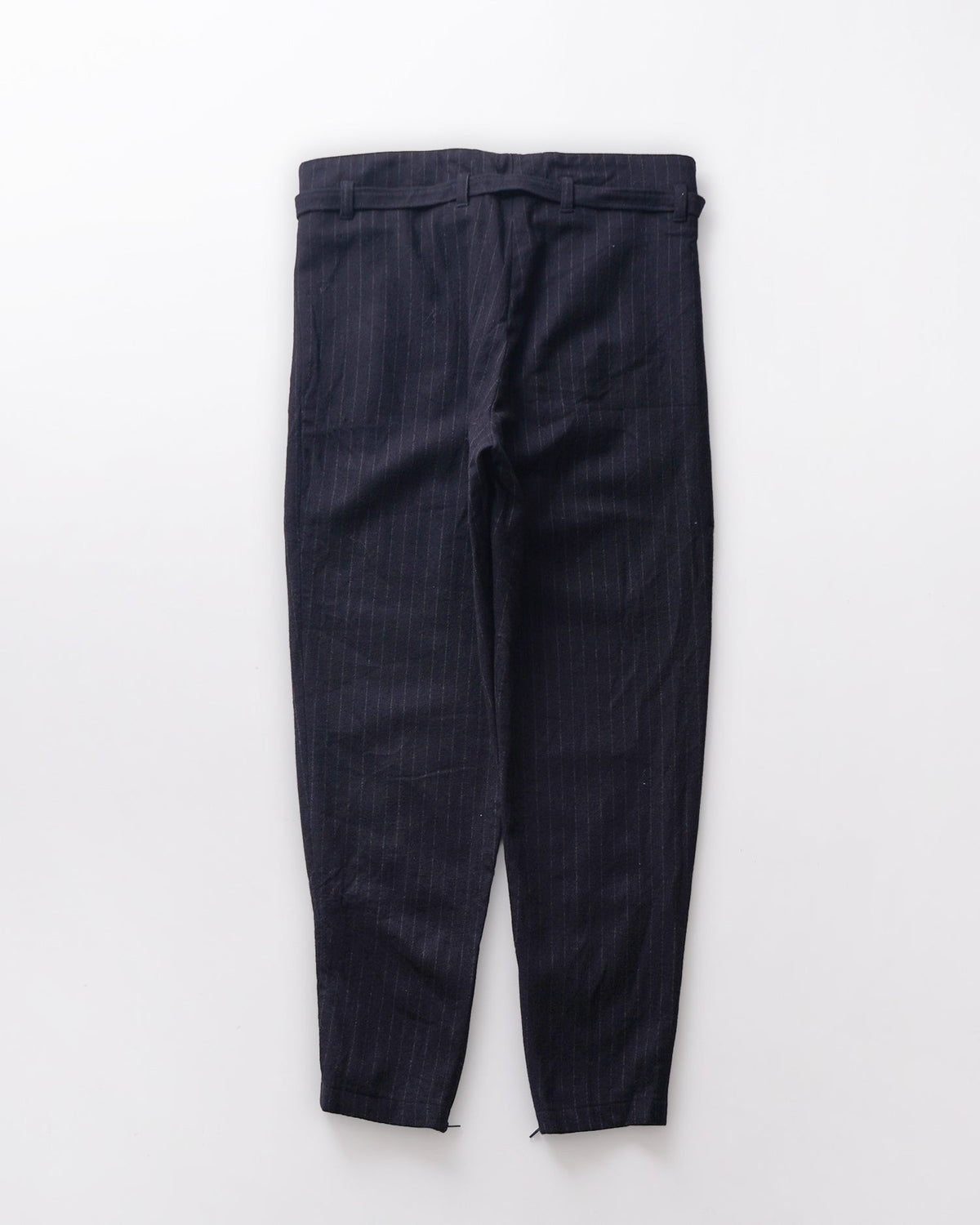 Belted Wool Striped Pants Size: W31