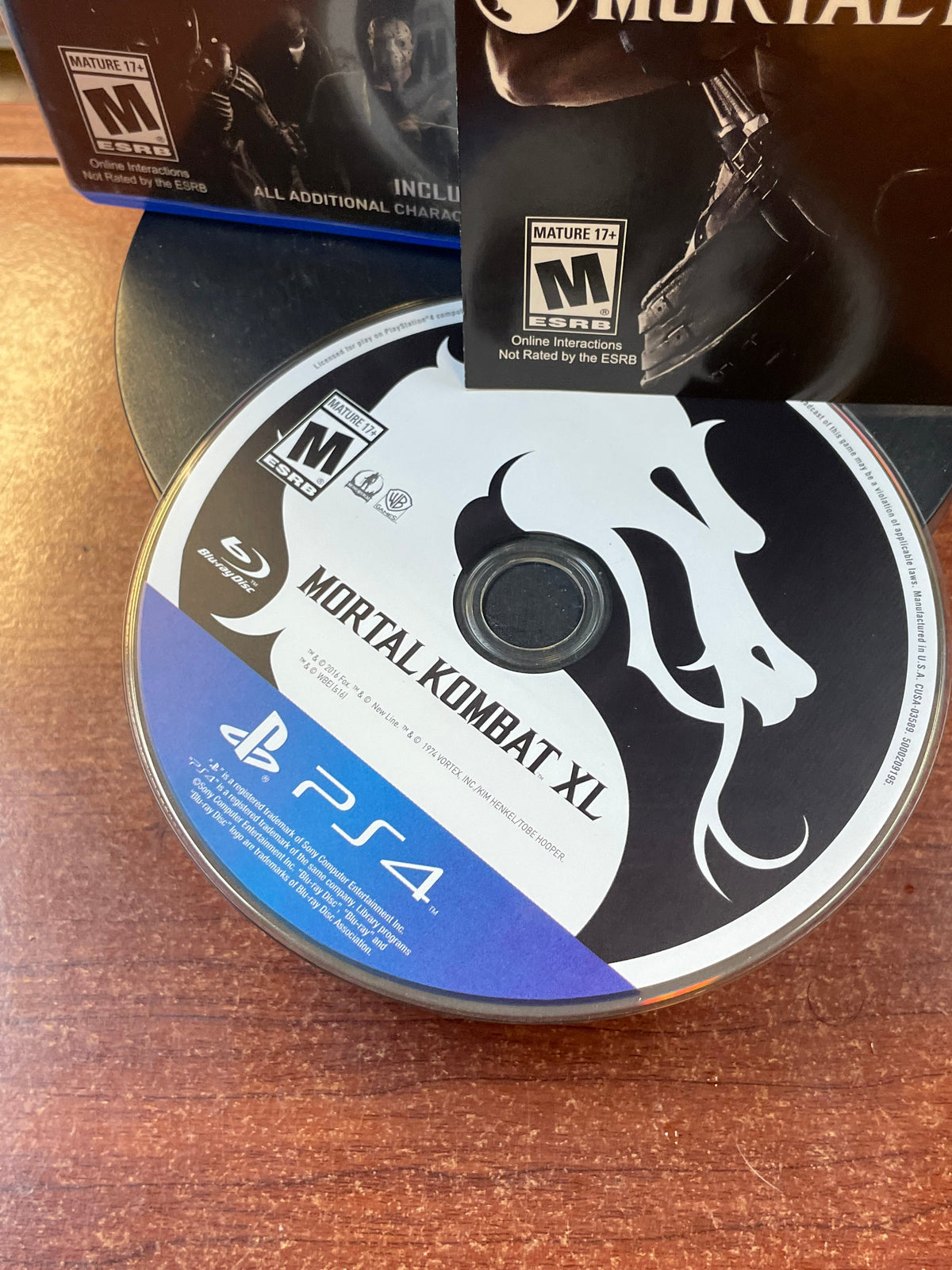 Mortal Kombat XL (Sony Playstation PS4, Video Games) **TESTED**