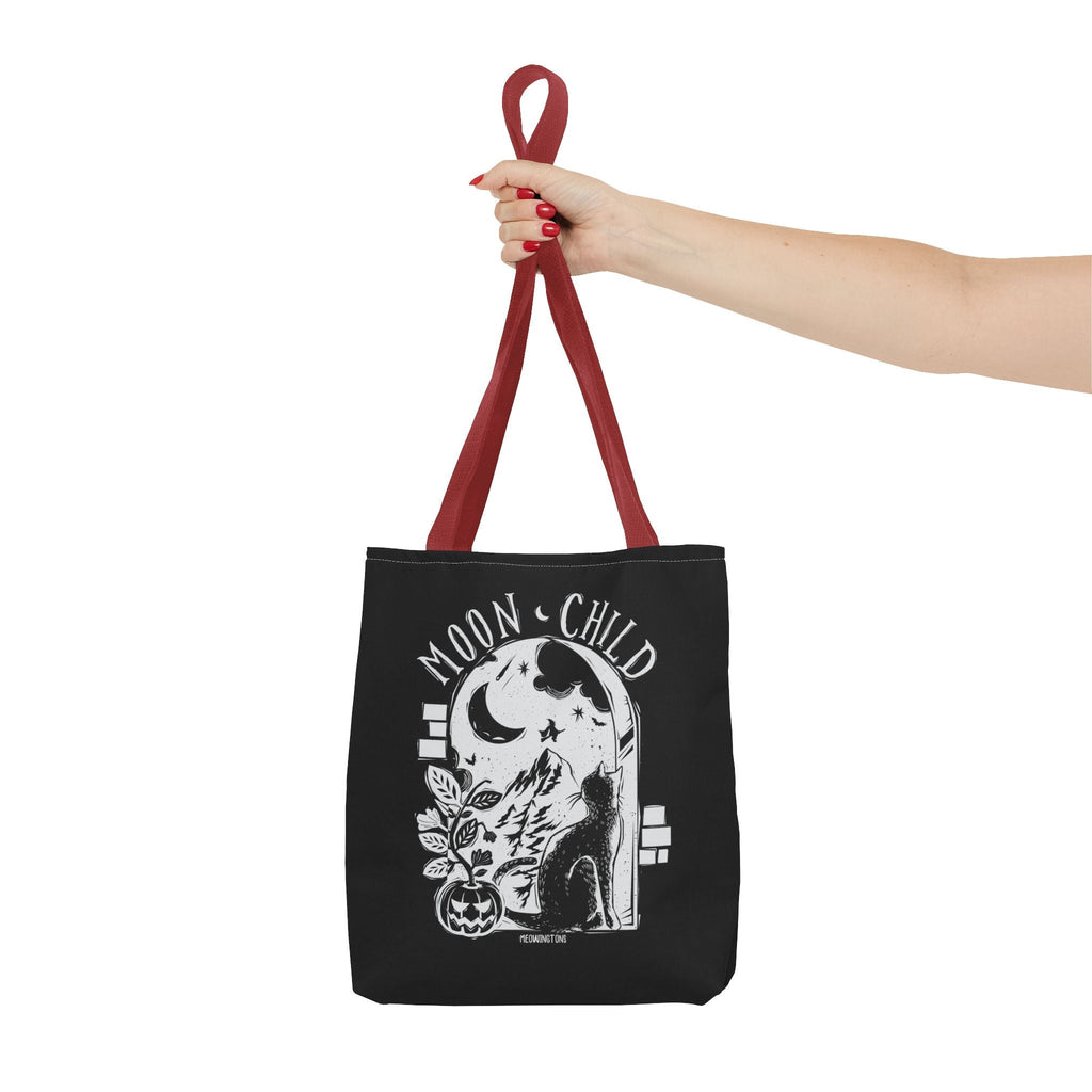 Moon Child Halloween Cat Tote Bag