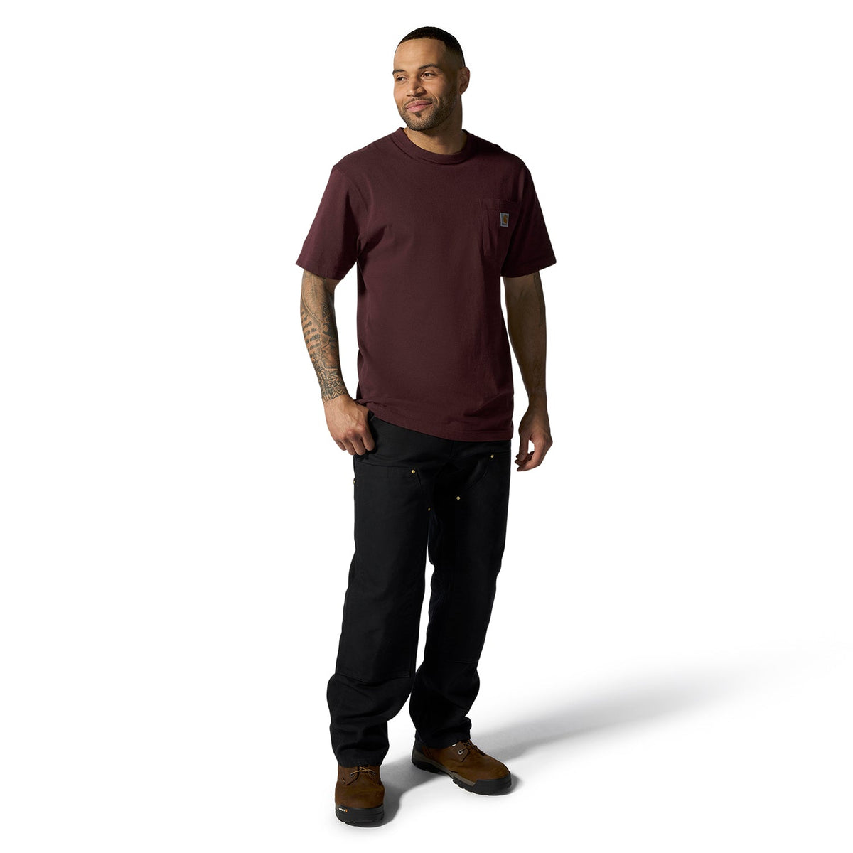 Loose Straight Firm Duck Dbl Front Dungaree - Mens