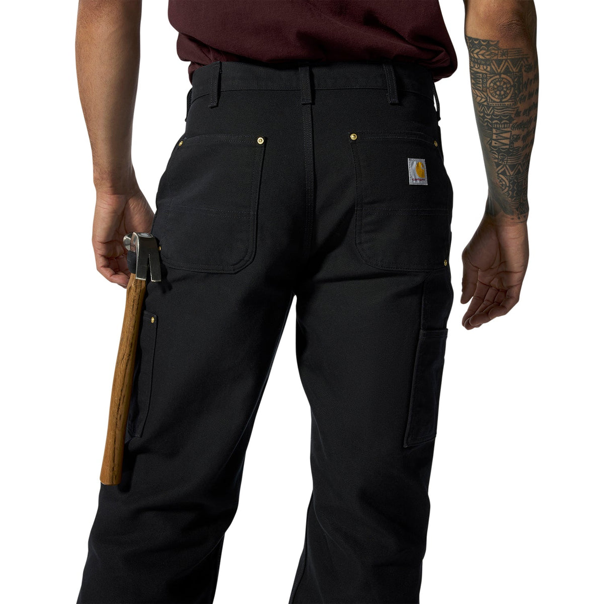 Loose Straight Firm Duck Dbl Front Dungaree - Mens