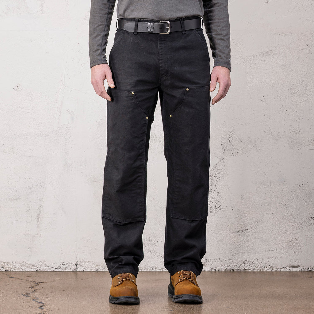 Loose Straight Firm Duck Dbl Front Dungaree - Mens