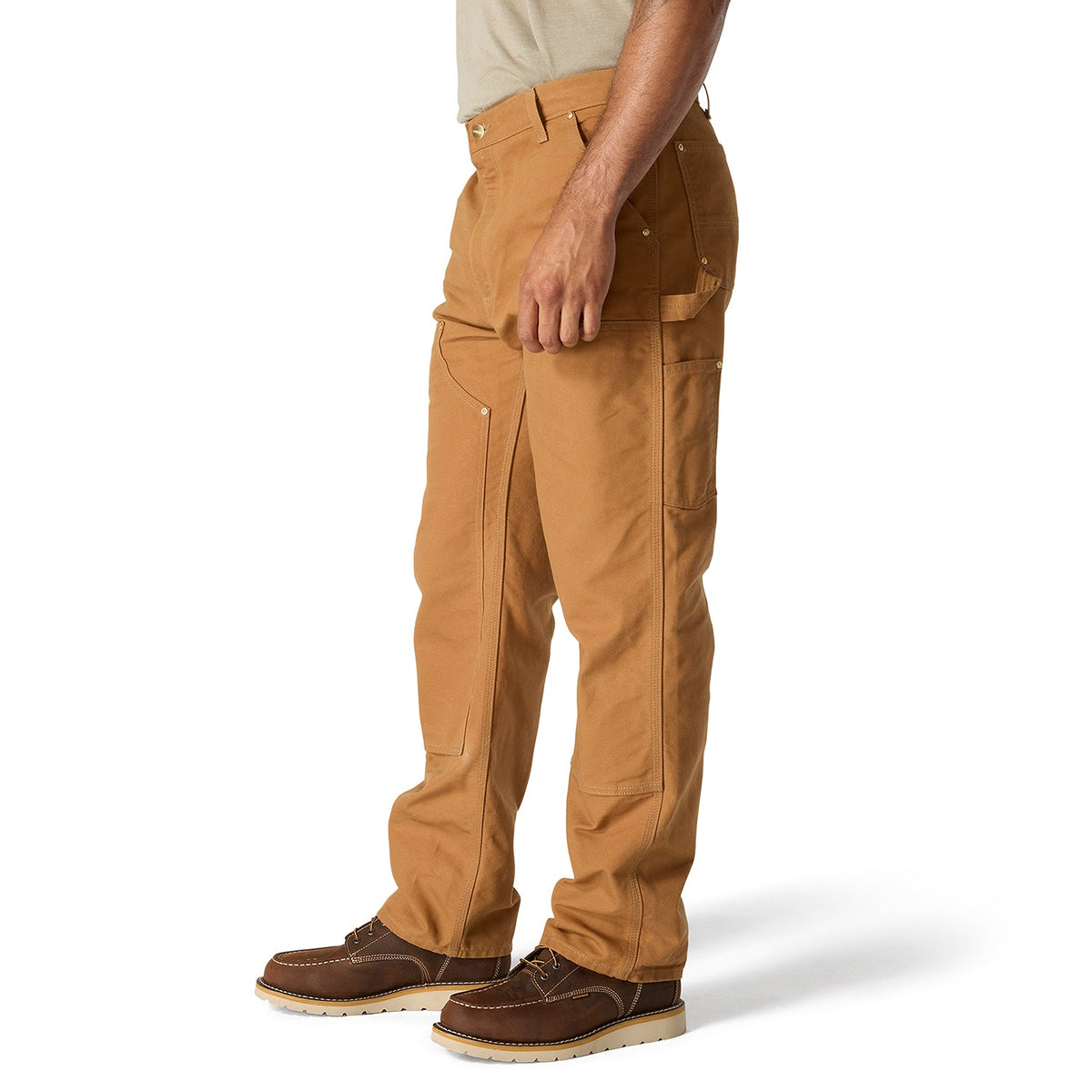 Loose Straight Firm Duck Dbl Front Dungaree - Mens