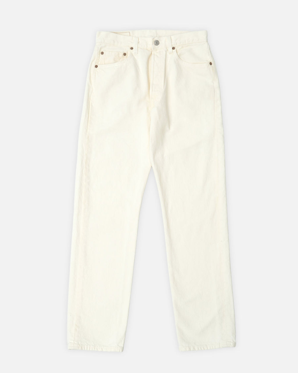501 Straight Fit White Denim Pants / size: 29