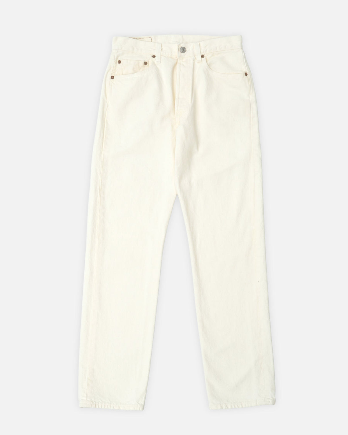 501 Straight Fit White Denim Pants / size: 29