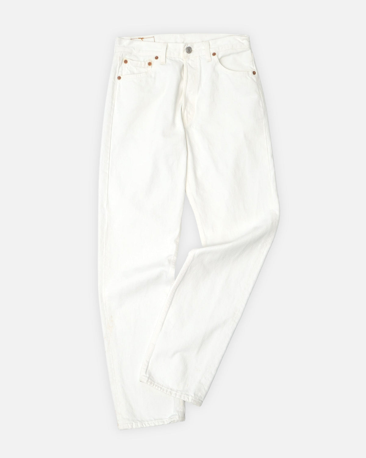 501 Straight Fit White Denim Pants / size: 29