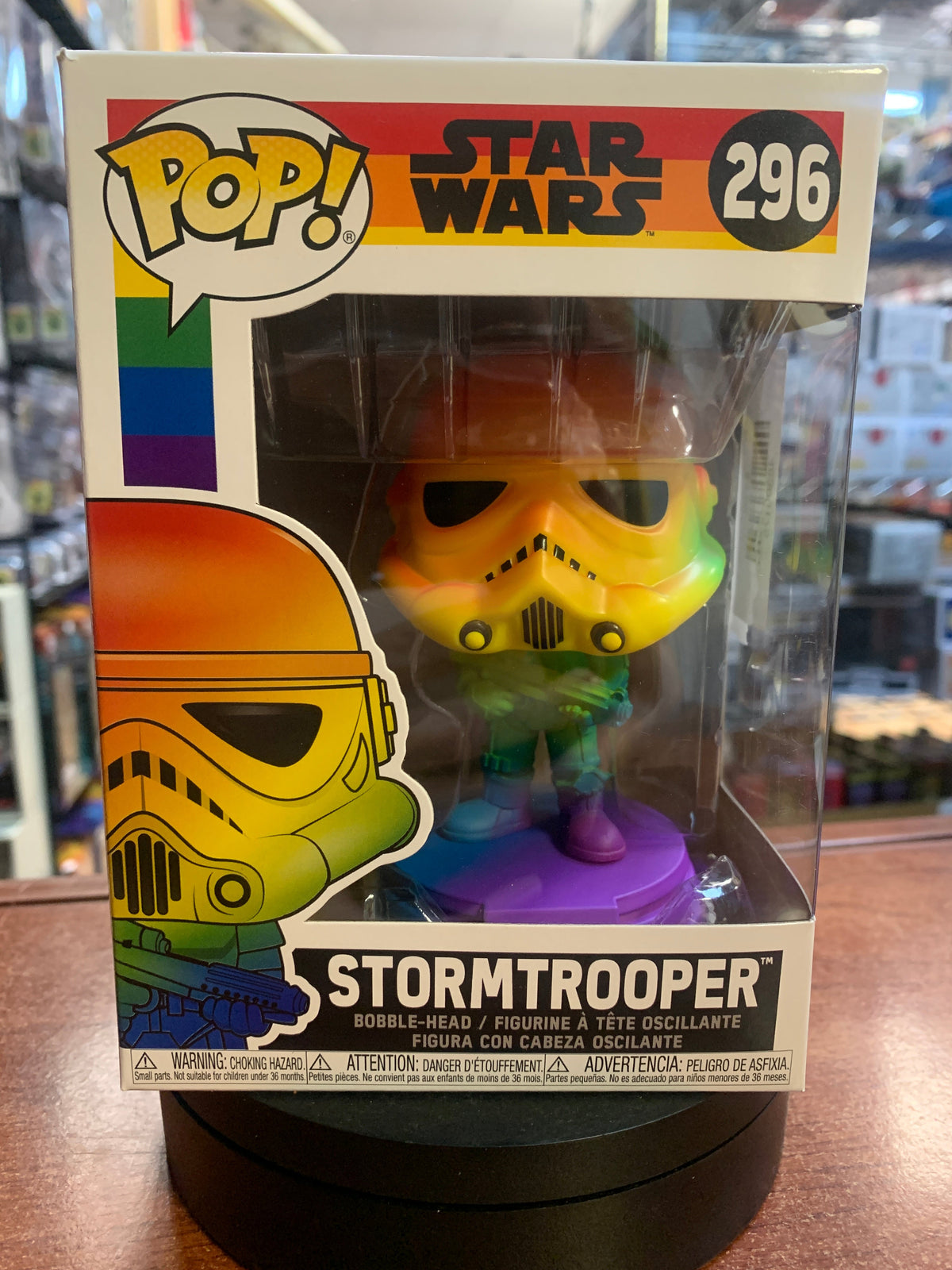 Rainbow Stormtrooper #296 (Funko Pop, Star Wars)