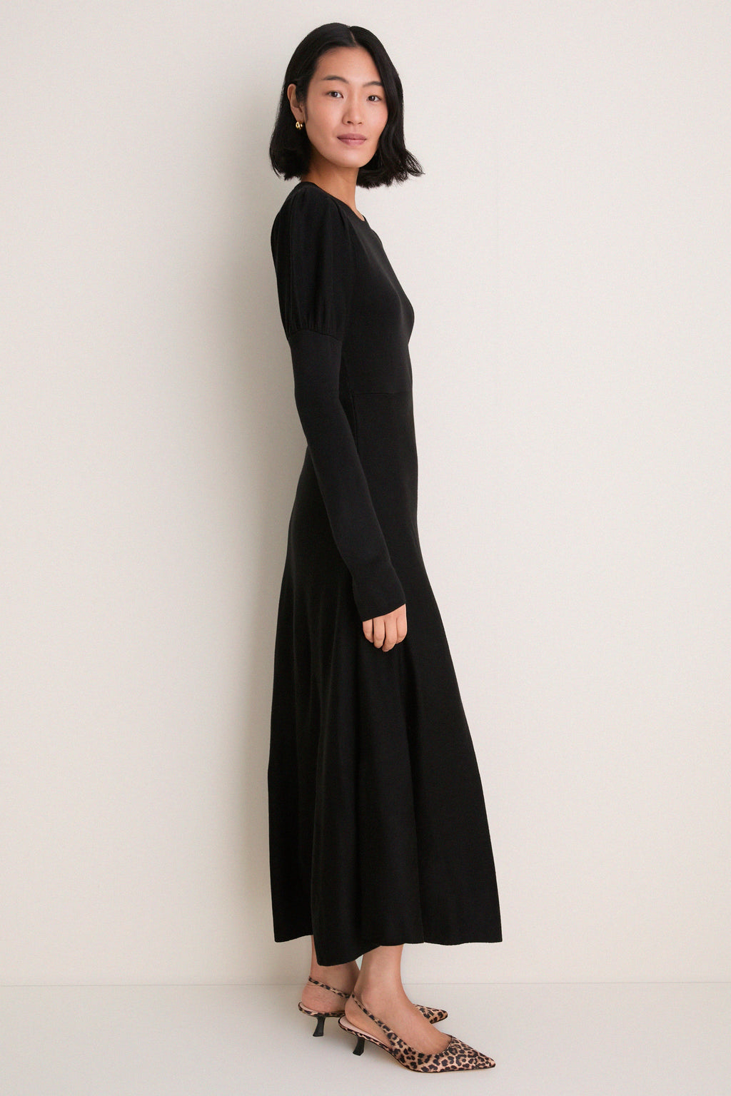 Black Brielle Sweater Dress