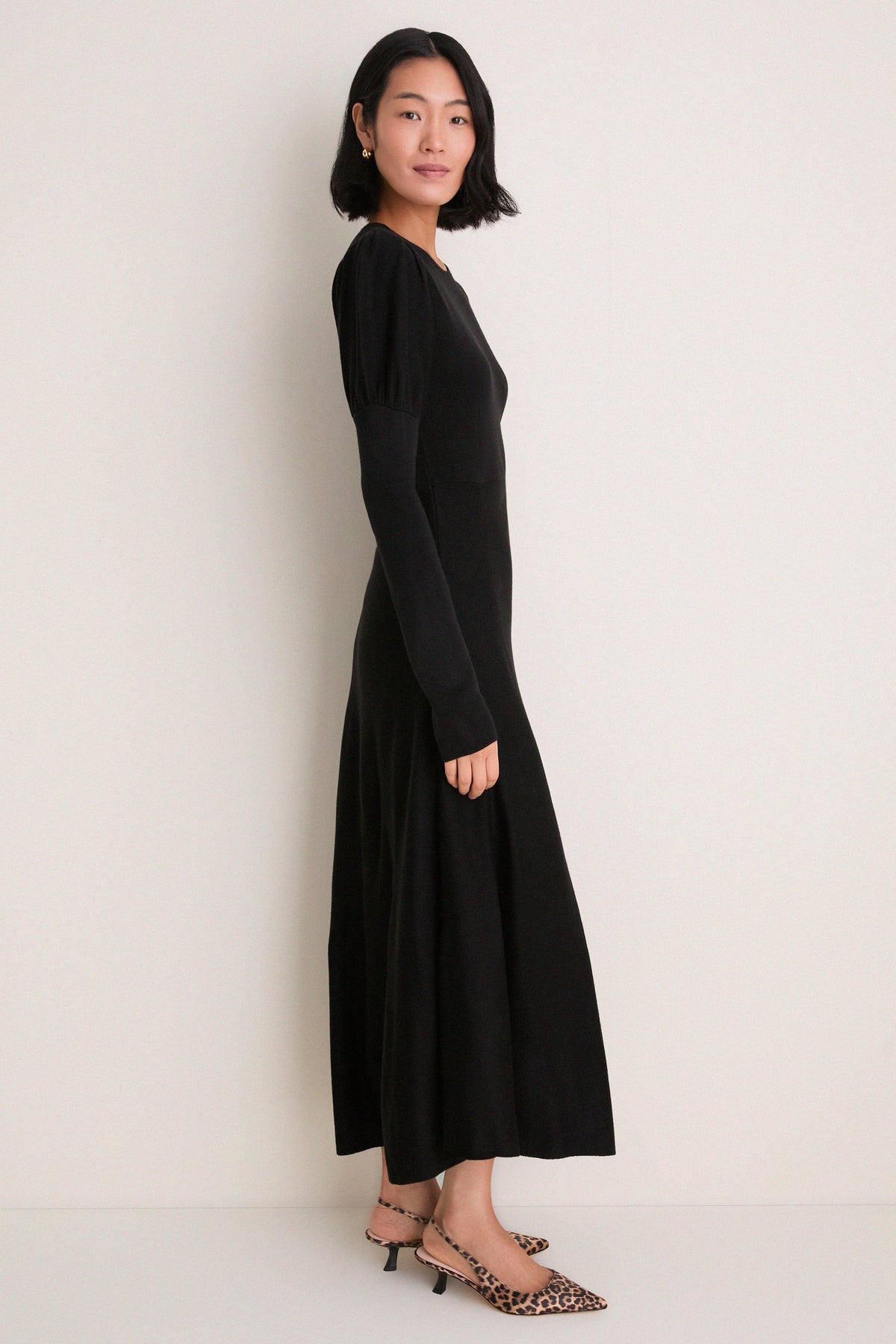 Black Brielle Sweater Dress