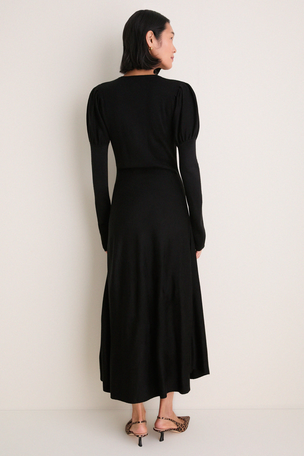 Black Brielle Sweater Dress