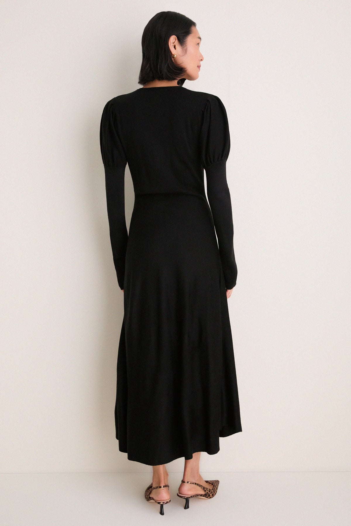 Black Brielle Sweater Dress