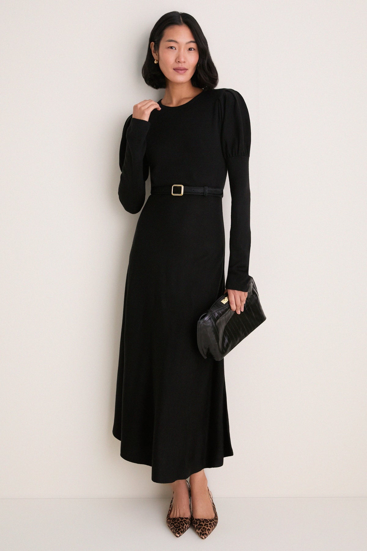 Black Brielle Sweater Dress