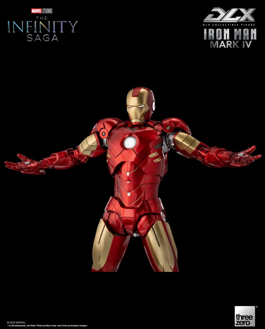 The Infinity Saga DLX Iron Man Mark IV Marvel 1/12 Scale by ThreeZero