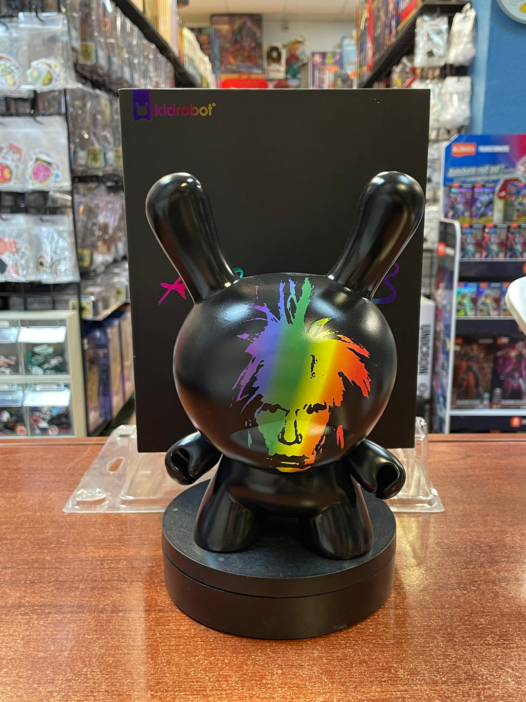 Andy Warhol Fright Wig Self-Portrait 8" (KidRobot, Masterpiece Dunny) OPEN BOX