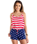 Women's American Flag Romper