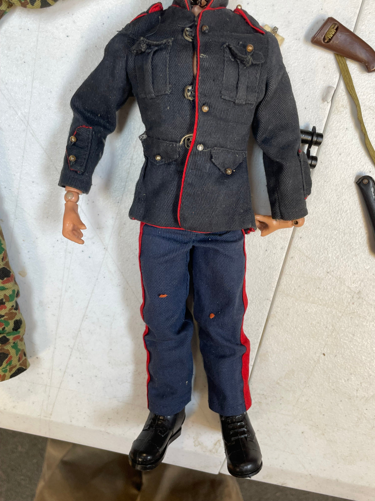 Action Marine with Foot Locker (Vintage 12” GI Joe, Hasbro) **Original**