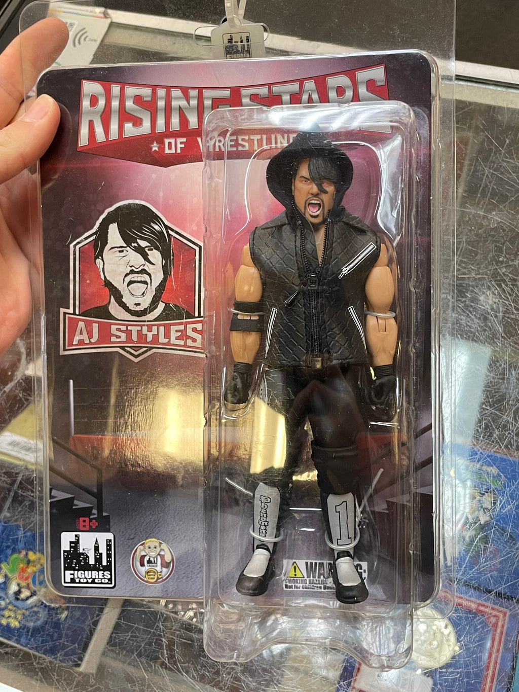 AJ Styles -Black-  (Rising Stars of Wrestling, Figures Toy Company) **SEALED**