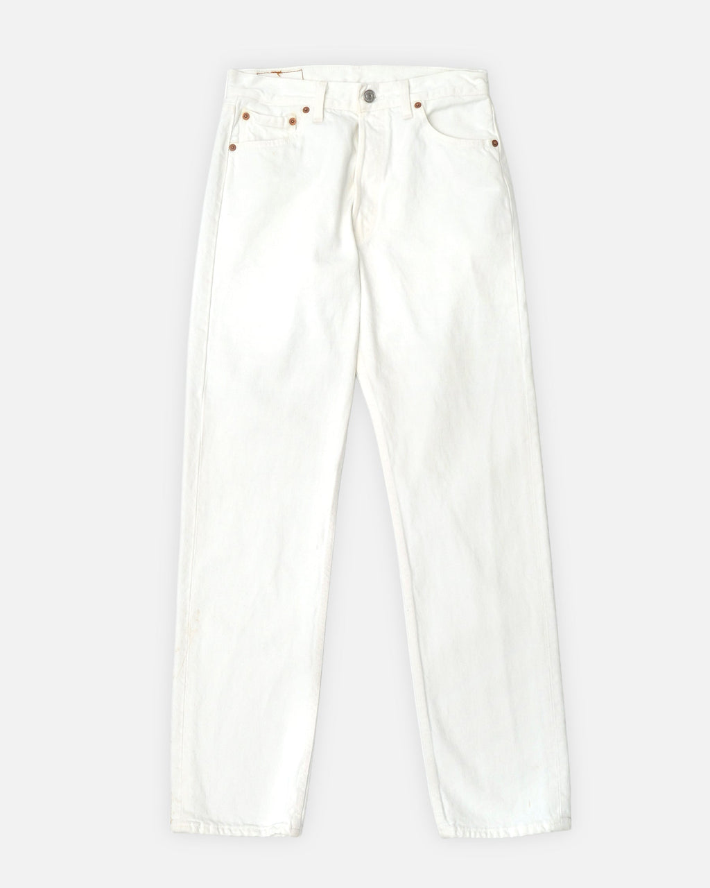 501 Straight Fit White Denim Pants / size: 29