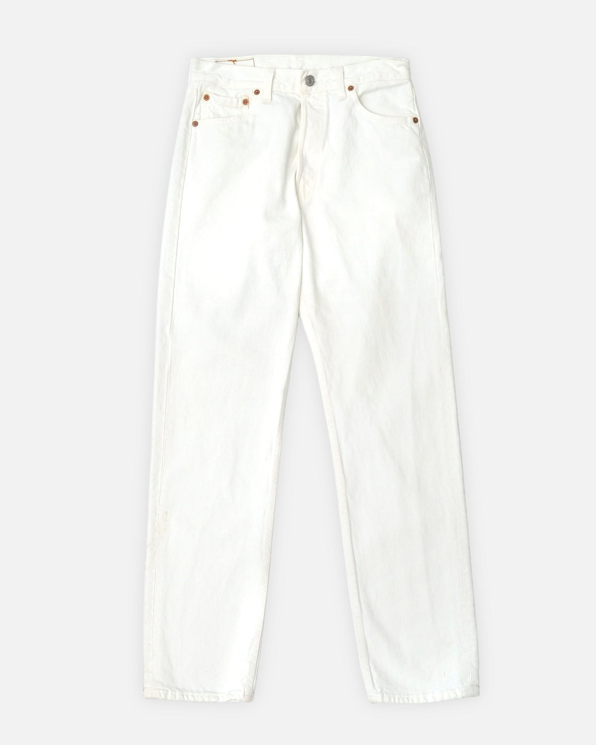 501 Straight Fit White Denim Pants / size: 29