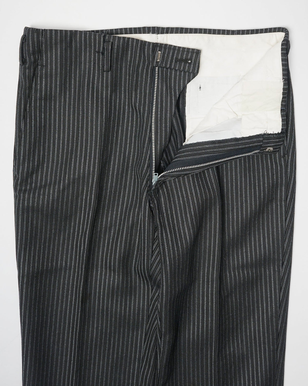 1960’s Stripe Wool Trousers / Size: 30