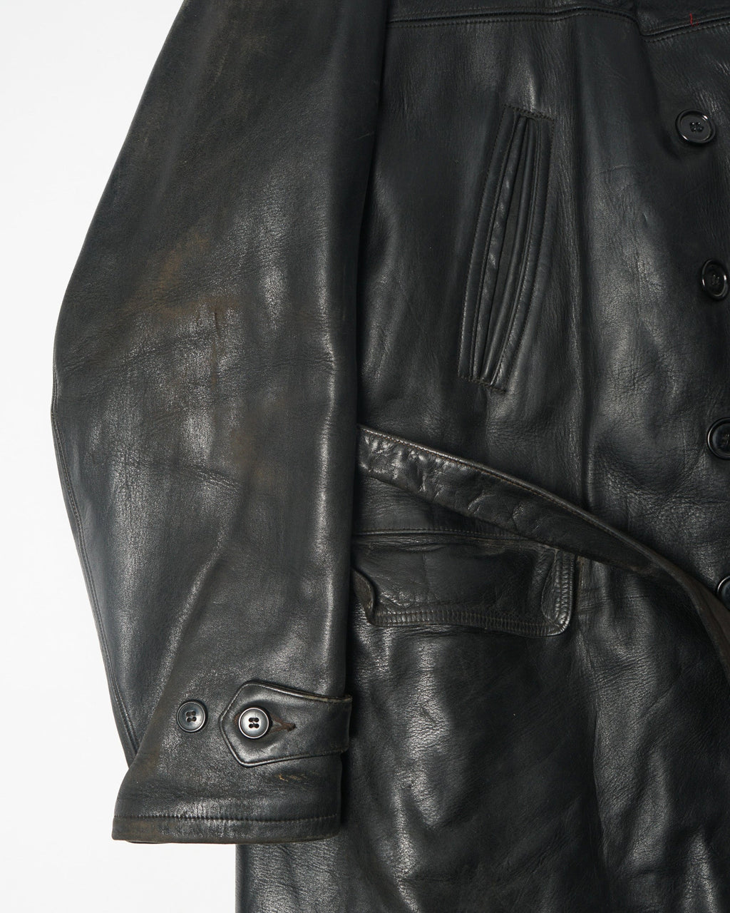 1930's Double Breasted Horsehide Car Coat
