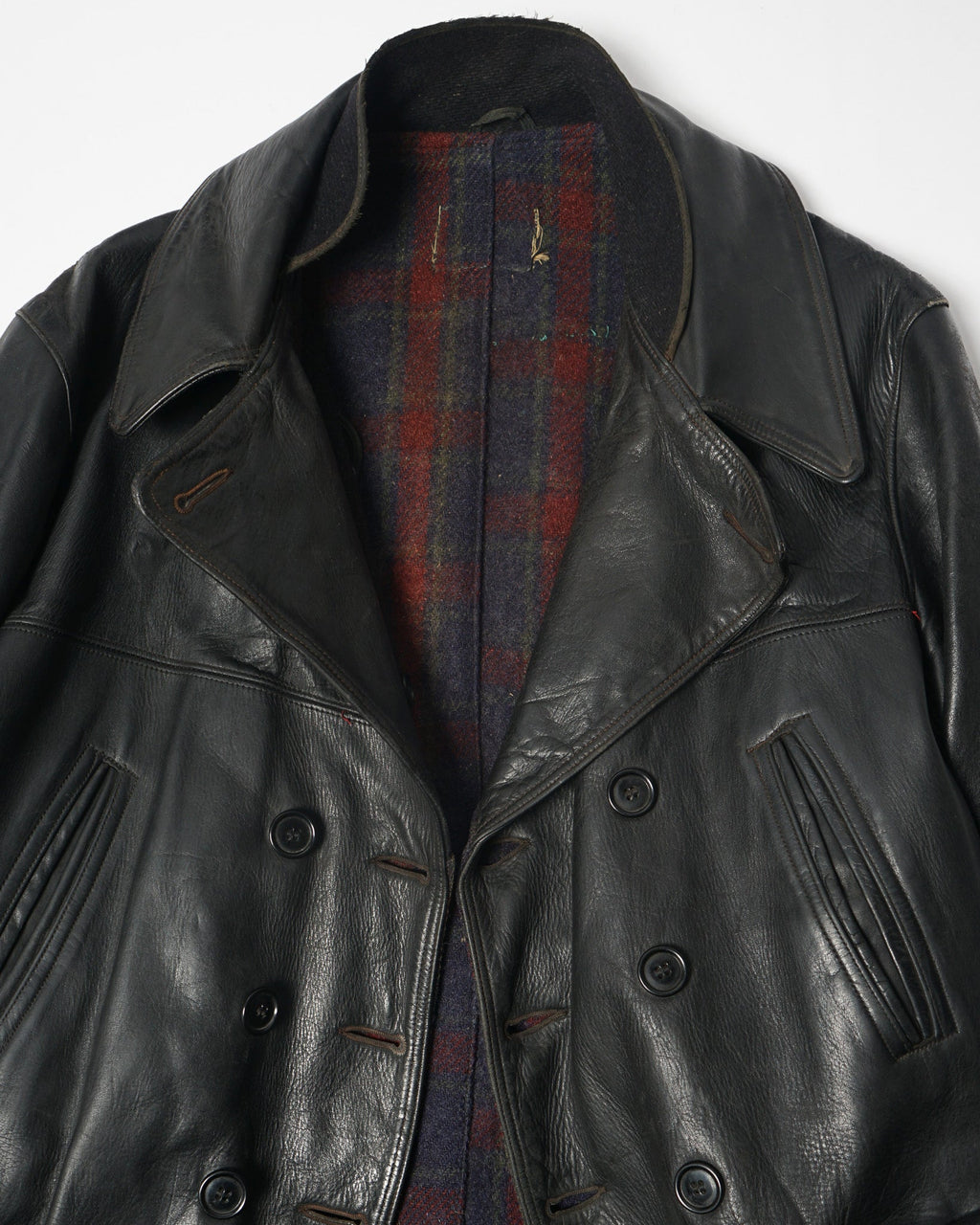 1930's Double Breasted Horsehide Car Coat
