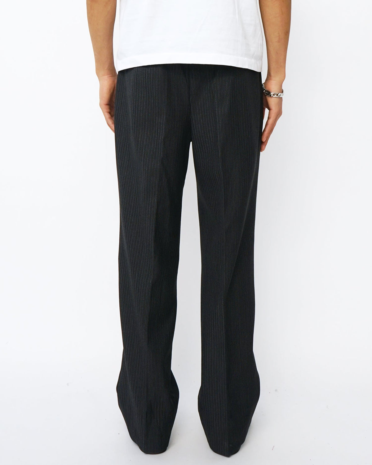1960’s Stripe Wool Trousers / Size: 32