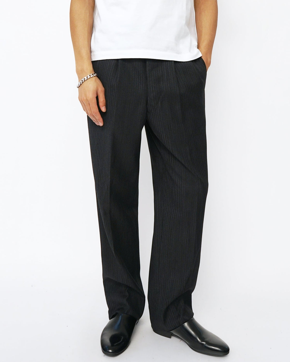 1960’s Stripe Wool Trousers / Size: 32