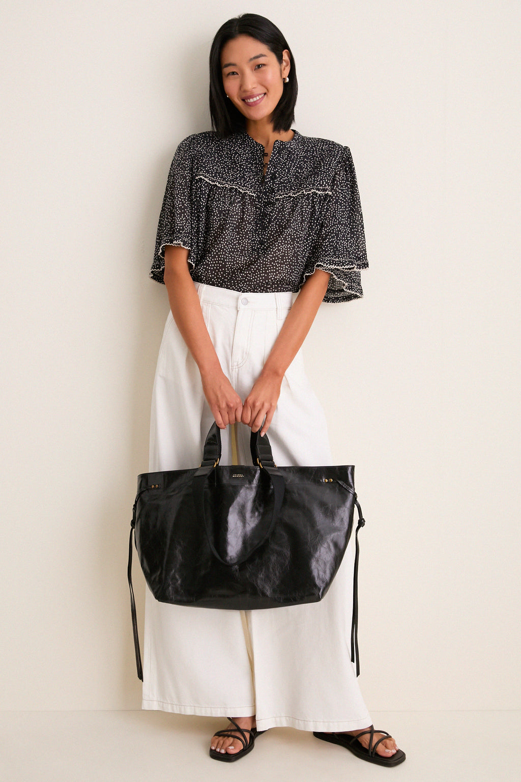 Black Wardy Leather Bag