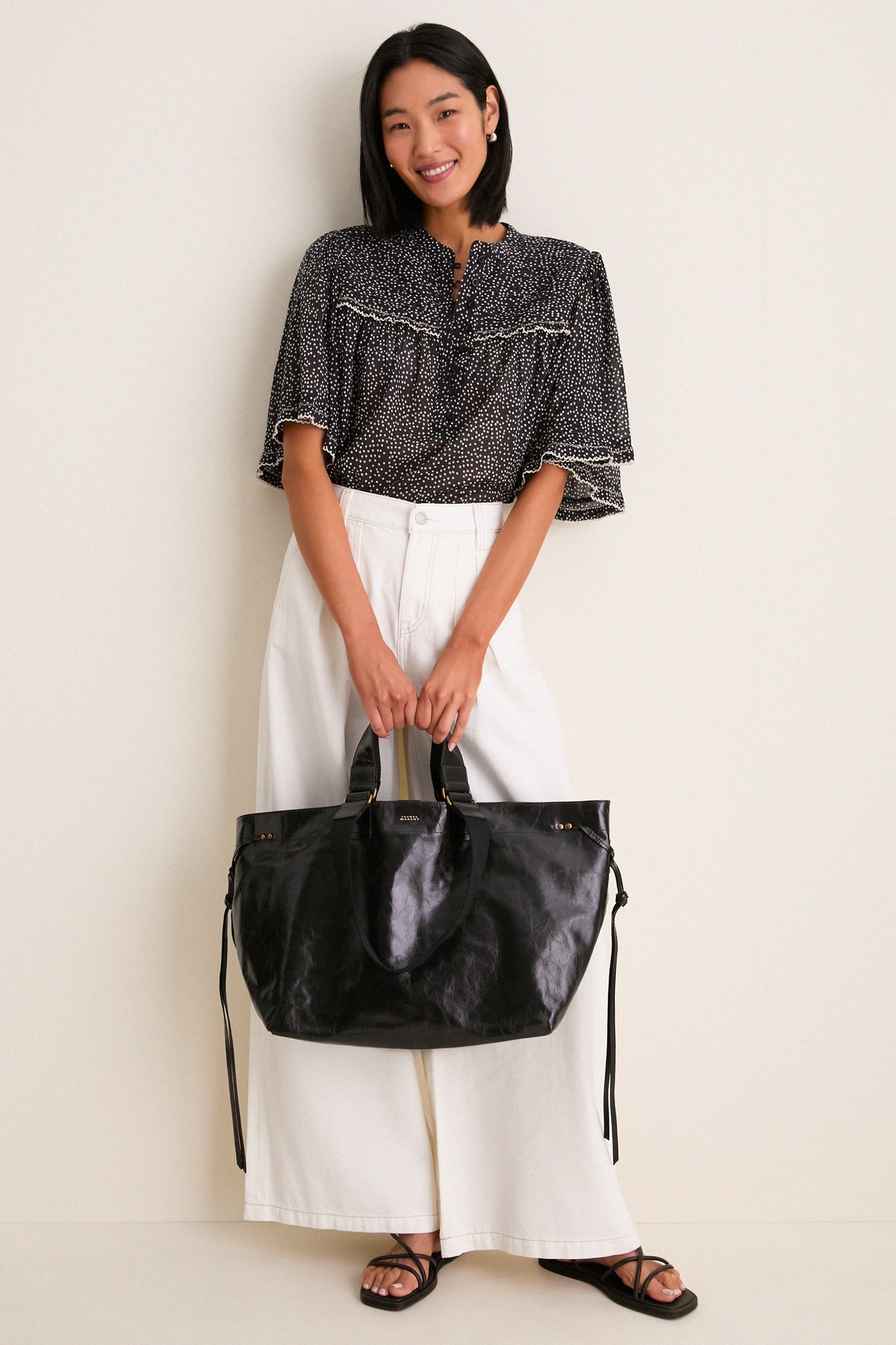 Black Wardy Leather Bag