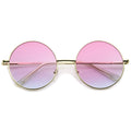 Retro Festival Oversize Round Color Lens Sunglasses A134