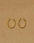 14k Gold Hoop Earrings w/ Diamond