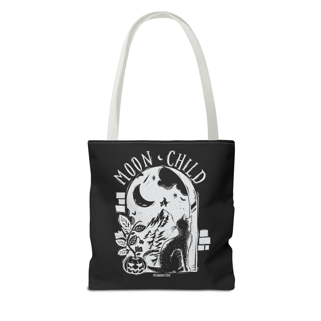 Moon Child Halloween Cat Tote Bag