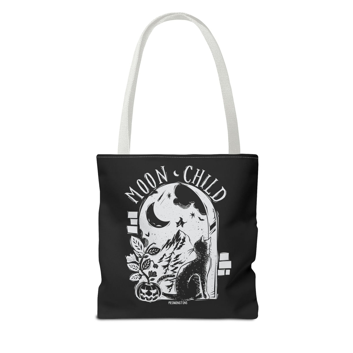 Moon Child Halloween Cat Tote Bag