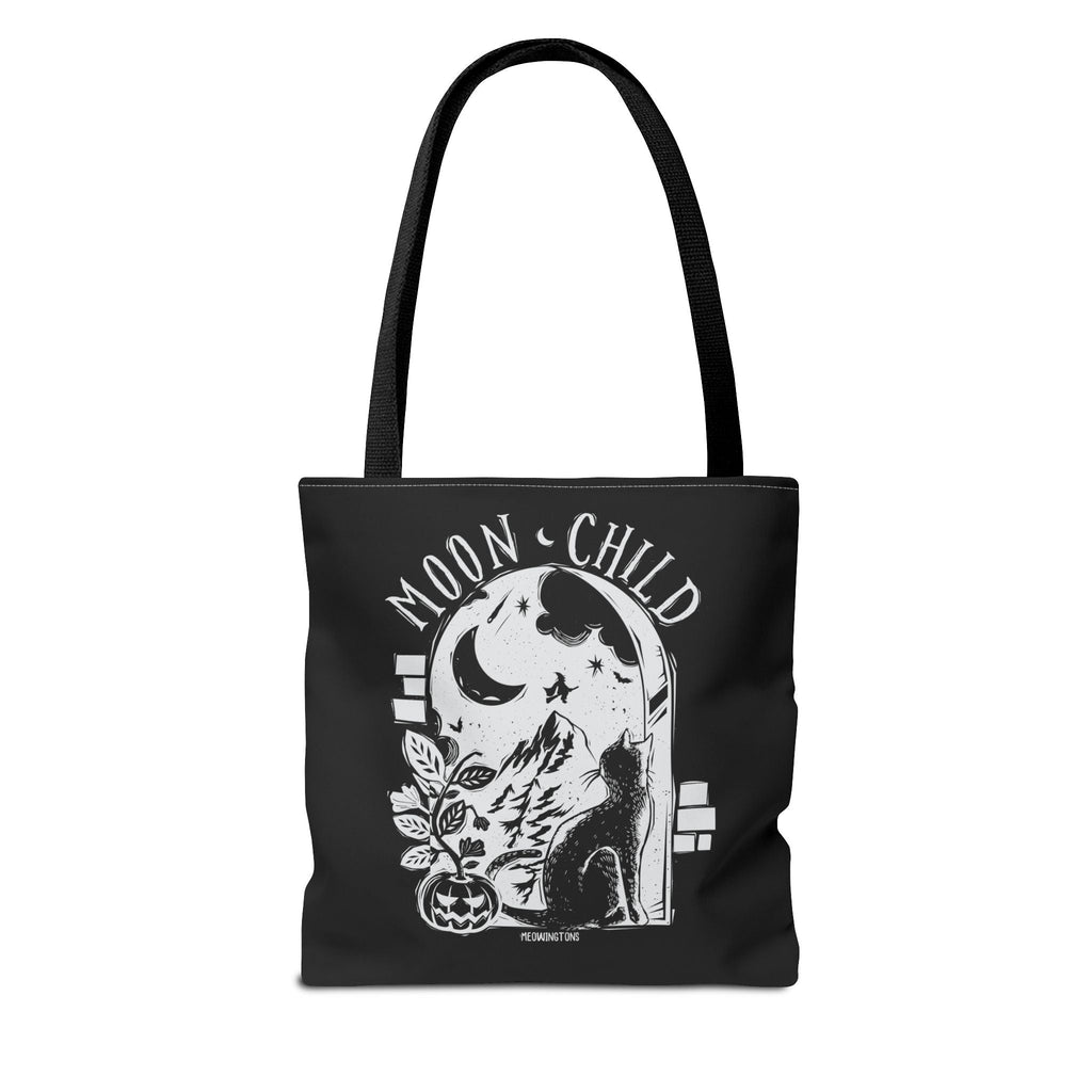 Moon Child Halloween Cat Tote Bag