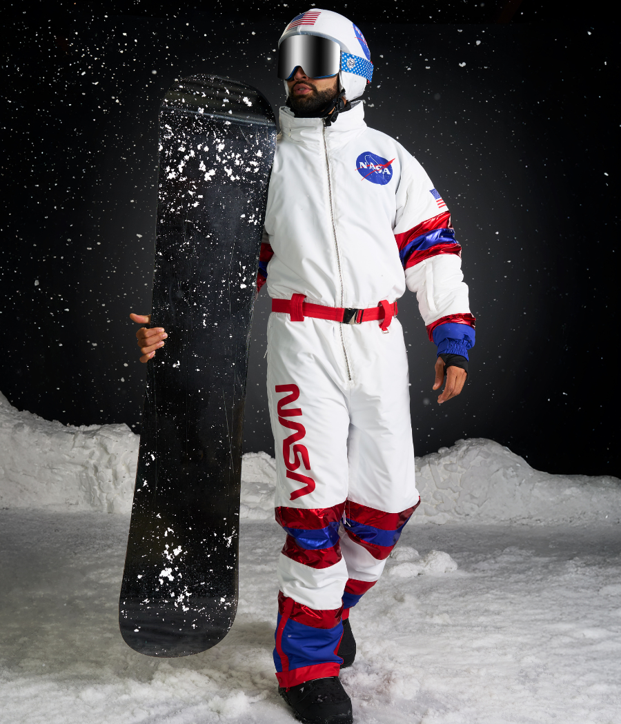 Men's Space Racer Ski Suit and Helmet Cover