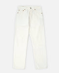 501 Straight Fit White Denim Pants / size: 30