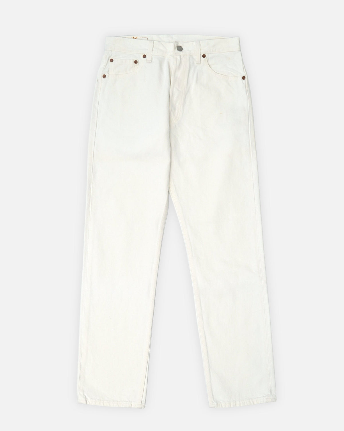 501 Straight Fit White Denim Pants / size: 30