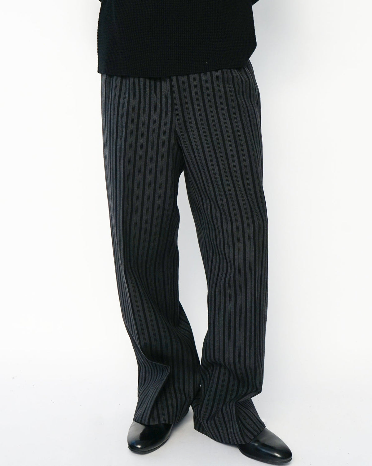 1960’s Stripe Wool Trousers / Size: 30
