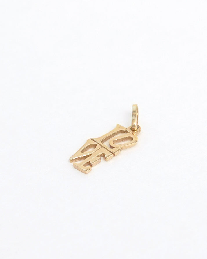 14k Gold 'Love' Charm